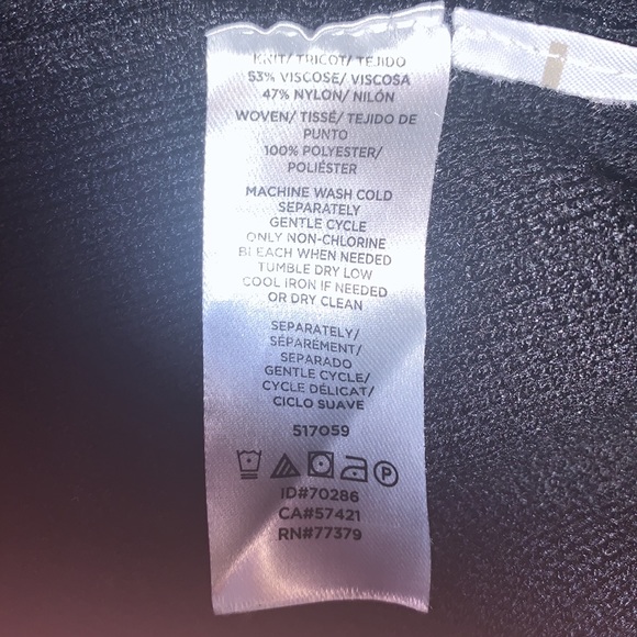 Ann Taylor Black Pleated Hemline Fit & Flare Sweater Dress - Picture 13 of 14